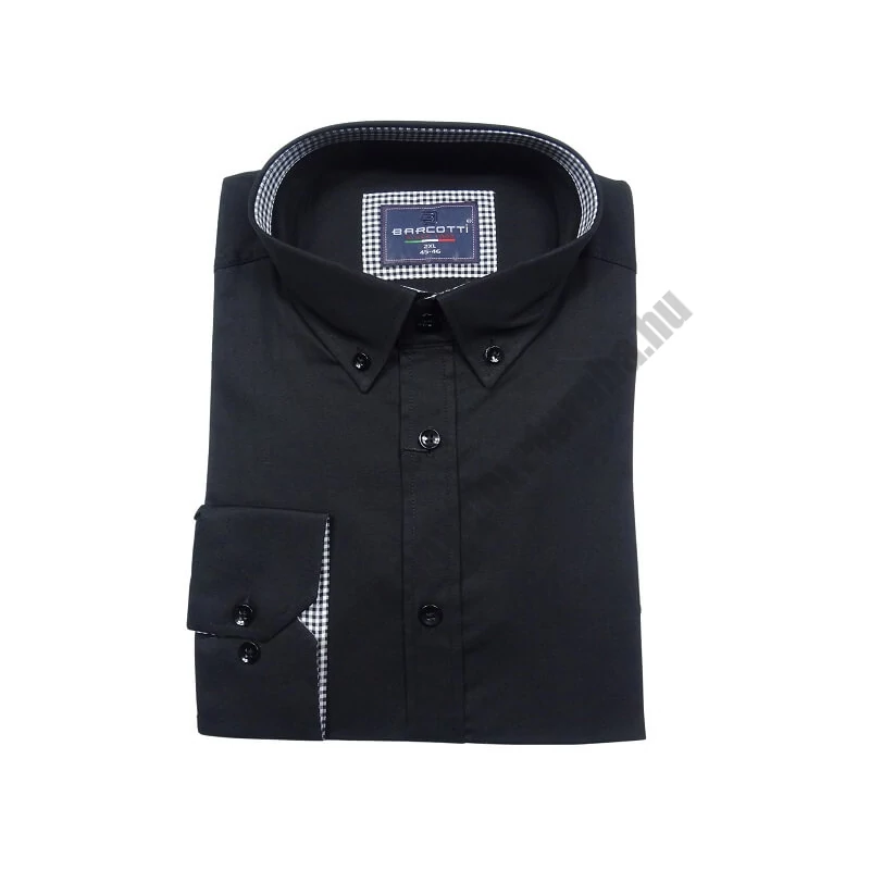 2XL-6XL méretű B.Fekete nagyméretű férfi alkalmi ing rugalmas pamut anyagból.Rendeljen online kényelmesen vagy jöjjön el személyesen üzletünkbe!