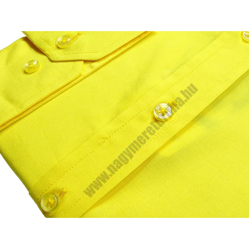 2XL-6XL B.Sárga férfi nagyméretű hosszú ujjú ing rugalmas pamut anyagból.Rendeljen online kényelmesen vagy jöjjön el személyesen üzletünkbe!2