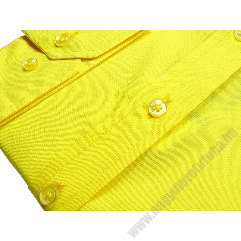2XL-6XL B.Sárga férfi nagyméretű hosszú ujjú ing rugalmas pamut anyagból.Rendeljen online kényelmesen vagy jöjjön el személyesen üzletünkbe!2