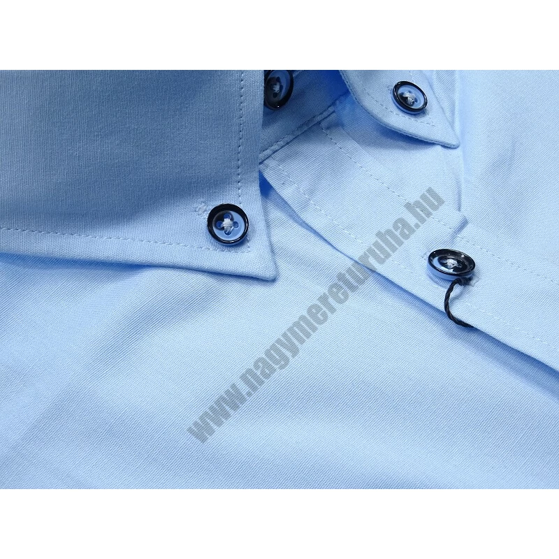 2XL-6XL B.Világoskék nagyméretű férfi alkalmi ing rugalmas pamut anyagból.Rendeljen online kényelmesen vagy jöjjön el személyesen üzletünkbe!2
