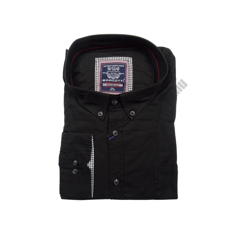 6XL-9XL Extra nagyméretű sportos elegáns B.Fekete hímzett zsebes férfi hosszú ujjú ing kiváló minőségű 100% pamut anyagból.Rendeljen online kényelmesen vagy jöjjön el személyesen üzletünkbe!