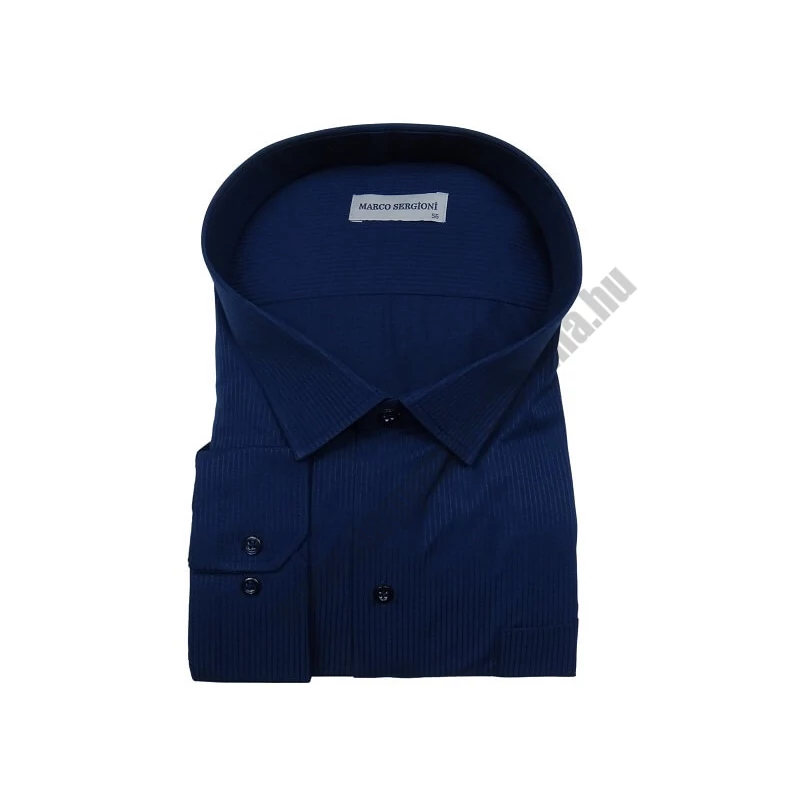 6XL extra nagyméretű elegáns M.Fényes csíkos sötétkék zsebes férfi hosszú ujjú ing kiváló minőségű anyagokból.Rendeljen online kényelmesen vagy jöjjön el személyesen üzletünkbe!