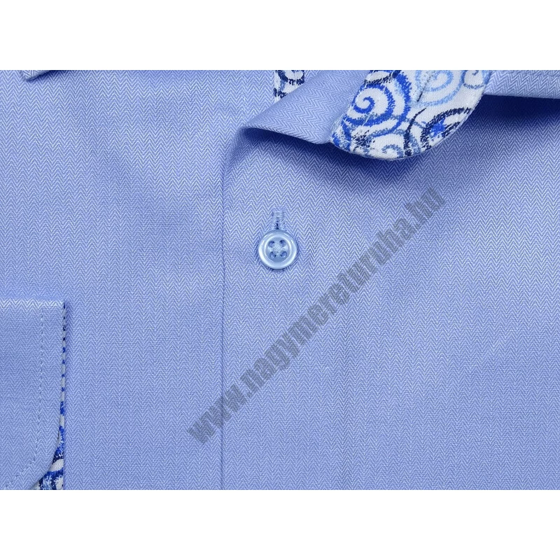 7XL Extra nagyméretű elegáns M.Kékeslila zsebes férfi hosszú ujjú ing kiváló minőségű anyagokból.Rendeljen online kényelmesen vagy jöjjön el személyesen üzletünkbe!2