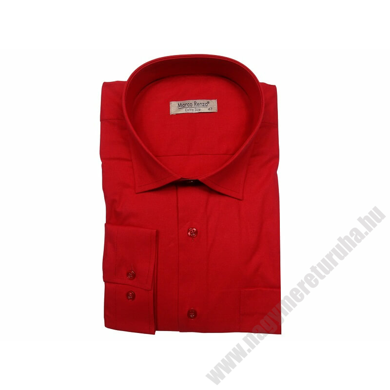 3XL-nagyméretű elegáns M.Piros zsebes férfi hosszú ujjú ing kiváló minőségű anyagokból.Rendeljen online kényelmesen vagy jöjjön el személyesen üzletünkbe!