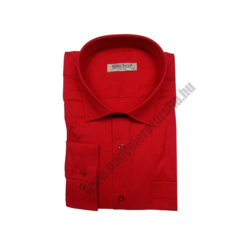 3XL-nagyméretű elegáns M.Piros zsebes férfi hosszú ujjú ing kiváló minőségű anyagokból.Rendeljen online kényelmesen vagy jöjjön el személyesen üzletünkbe!