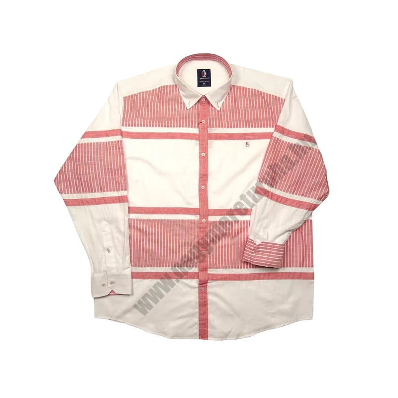 2XL,3XL,4XL,5XL,6XL nagy méretű B.Fehér korall csíkos férfi hosszú ujjú lenvászon ing. Kényelmes nyári viselet.Rendeljen online kényelmesen vagy jöjjön el személyesen üzletünkbe!