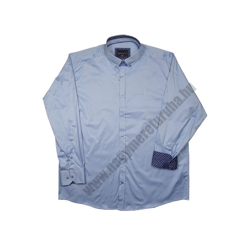 2XL-6XL nagyméretű B.Kék alkalmi férfi hosszú ujjú pamut szatén ing rugalmas anyagból. Kényeztető luxus érzés a mindennapokra.Rendeljen online kényelmesen vagy jöjjön el személyesen üzletünkbe!