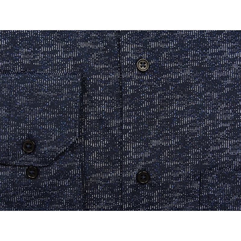 4XL-11XL Extra nagyméretű alkalmi M.Strom sötétkék fehér mintás zsebes férfi hosszú ujjú ing kiváló minőségű rugalmas pamutból.Rendeljen online kényelmesen vagy jöjjön el személyesen üzletünkbe!2