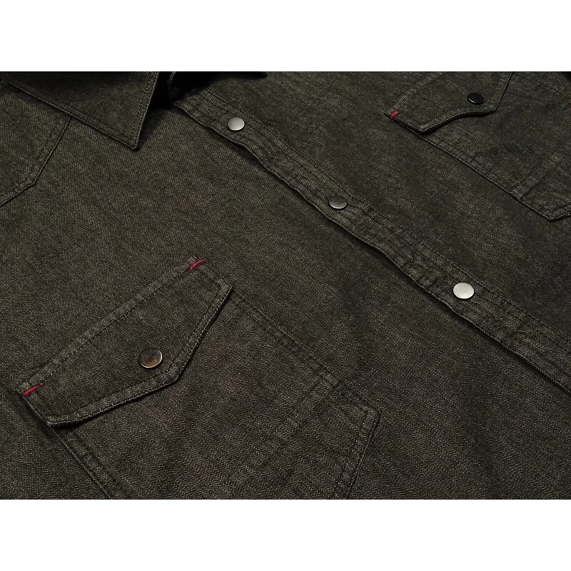 Extra nagyméretű férfi patentos farmering 8XL fekete