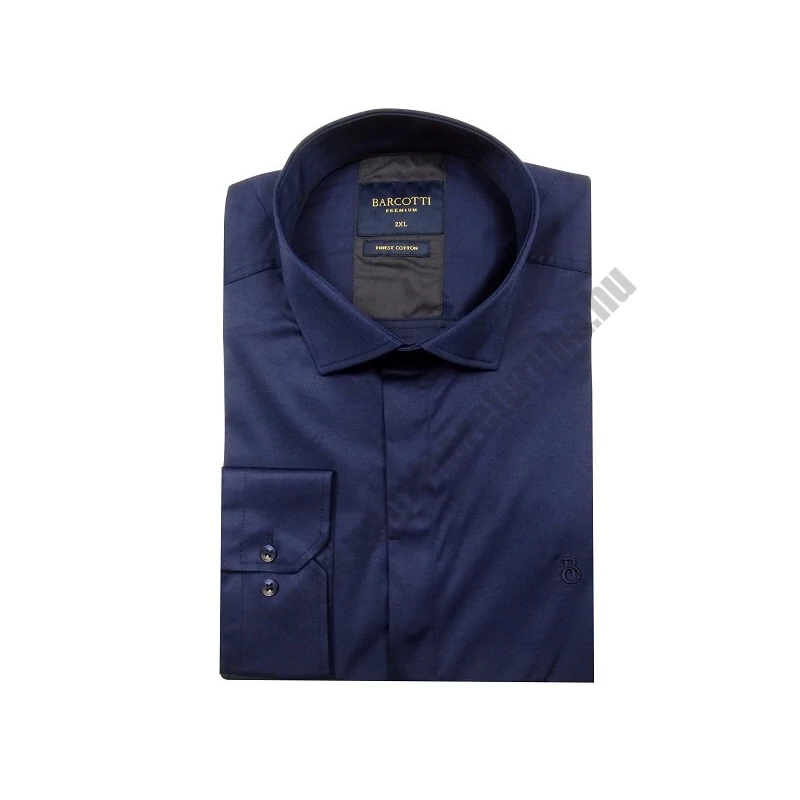 2XL,3XL,4XL,5XL,6XL nagy méretű B.Sötétkék férfi hosszú ujjú rejtett gombos szatén ing. Kényeztető luxus érzés a mindennapokra.Rendeljen online kényelmesen vagy jöjjön el személyesen üzletünkbe!