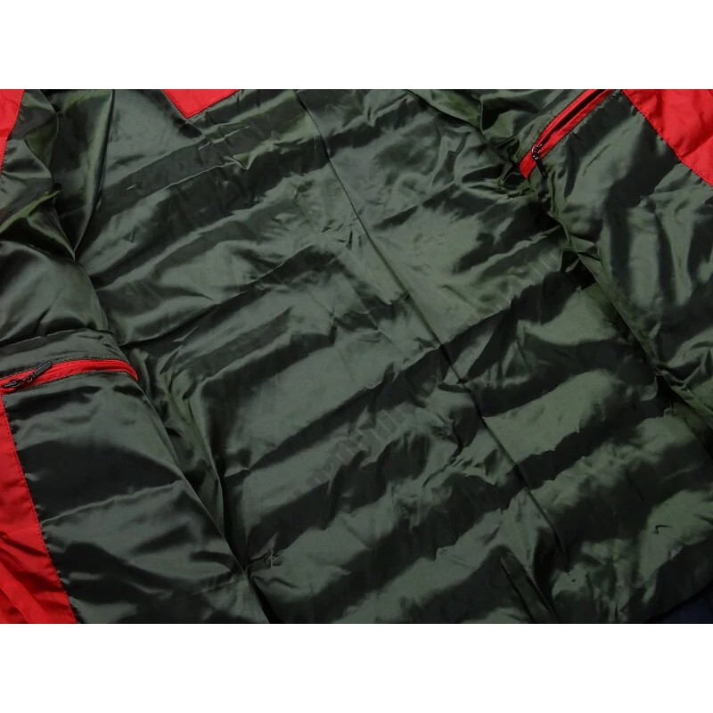 Tricolor pufi kabát 3XL piros extra nagyméretű