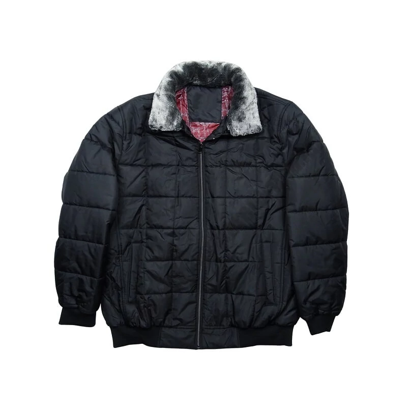 XL-6XL nagyméretű fekete színű, szőrmegalléros férfi télikabát, prémium minőségű anyagokból. Tekintse meg online vagy jöjjön el hozzánk személyesen üzletünkbe.