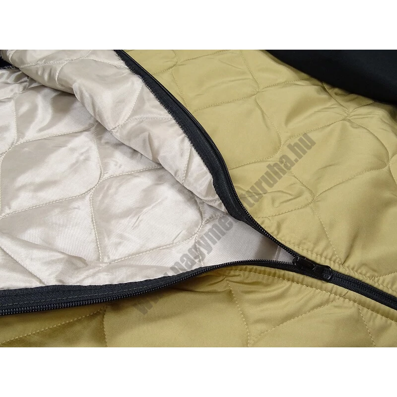 Férfi steppelt kabát 3XL camel nagyméretű