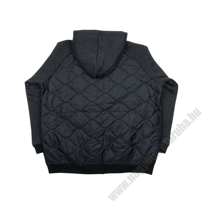 Prémium minőségű PP.Fekete férfi nagyméretű steppelt pulcsi dzseki.Rendeljen online kényelemesen vagy jöjjön el hozzánk üzletünkbe!4