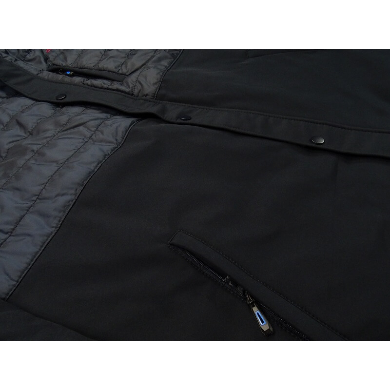 Férfi nagy 3XL-6XL méretű bélelt softshell kabát levehető kapucnival, sötétkék színben. Tekintse meg online vagy jöjjön el hozzánk személyesen üzletünkbe.4