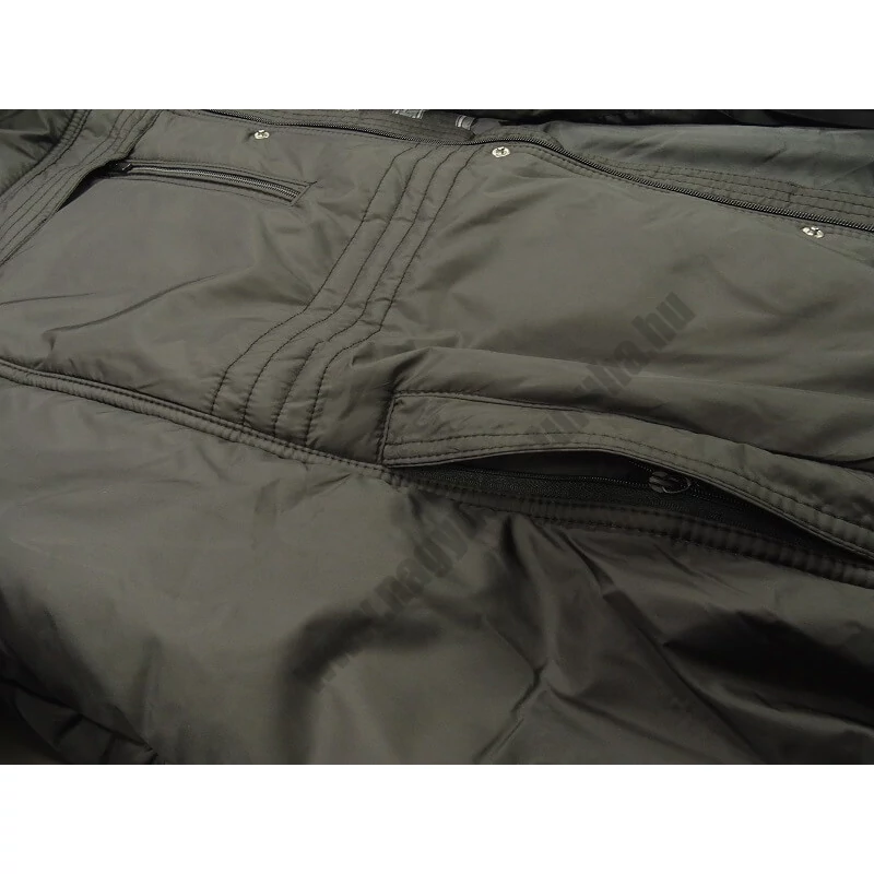 Rain Pufi téli kabát 4XL fekete nagyméretű