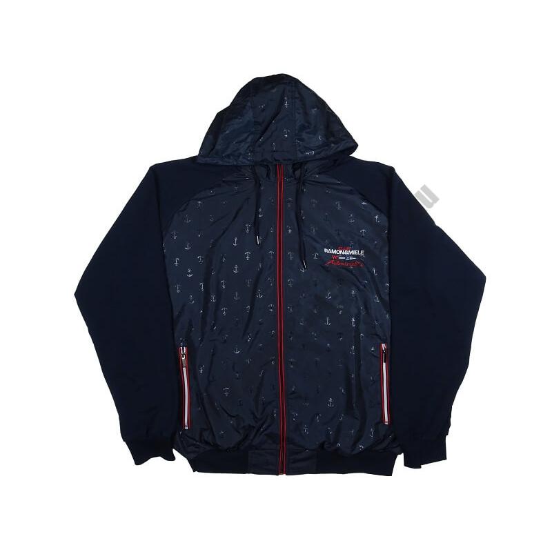2XL-6XL méretű R.Sötétkék Admirális férfi nagyméretű melegítő szett rugalmas pamut anyagból.Rendeljen online kényelmesen.Gyors 1-2 napos szállítás!2