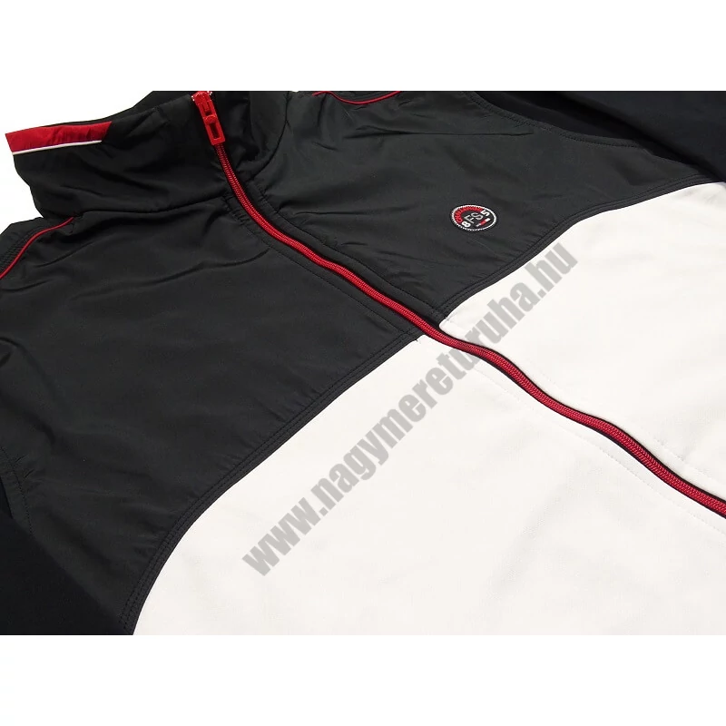 3XL-7XL méretű Challenge fehér-sötétkék nagyméretű férfi melegítő szett rugalmas pamut anyagból.Rendeljen online kényelmesen vagy jöjjön el hozzánk személyesen!3