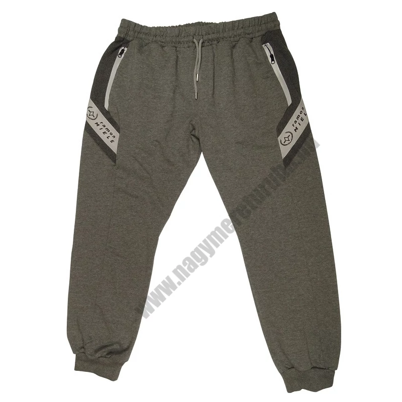 Extra nagyméretű,grafit szürke színű férfi pamut melegítőnadrág 2XL-10XL méretekben.Gyors 1-2 napos szállítás!1