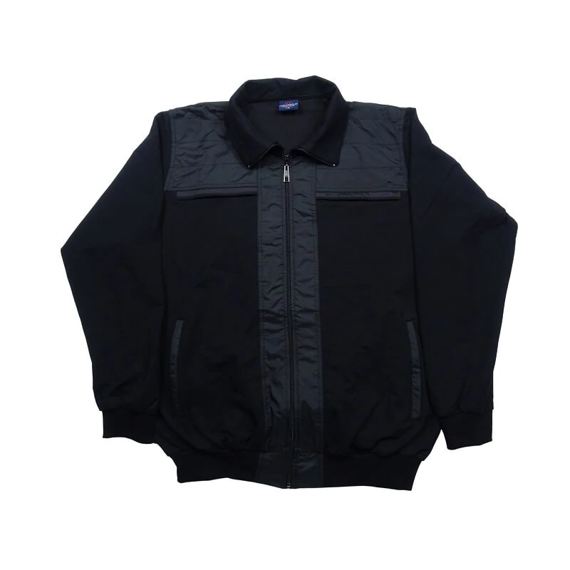 Nagy XL-6XL méretű FC.Fekete csíkos férfi melegítő szett sok zsebbel