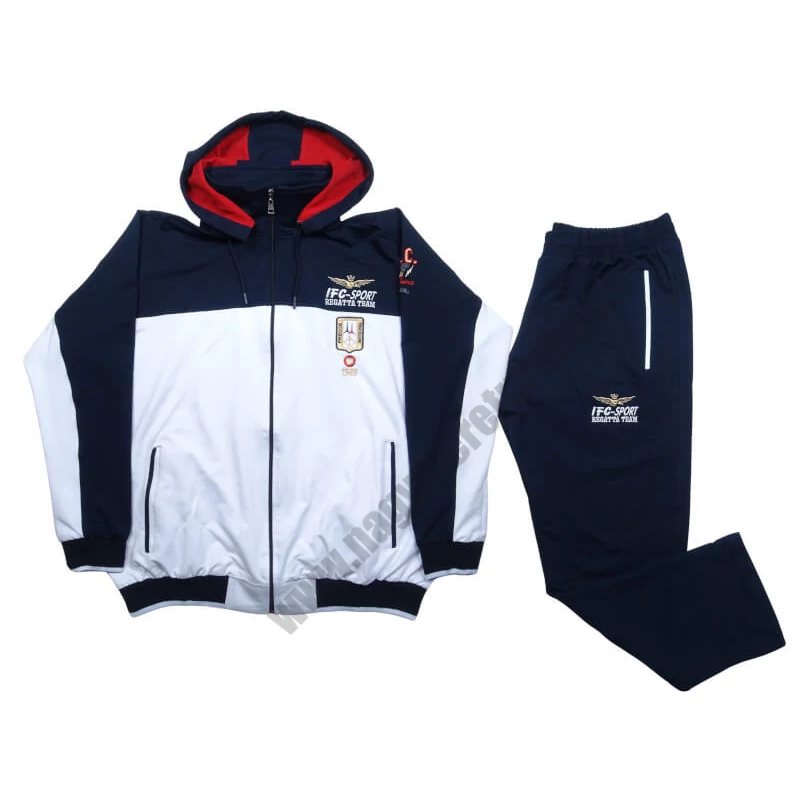 XL-6XL méretű FC.Regatta fehér,sötétkék kapucnis nagyméretű férfi melegítő szett rugalmas pamut anyagból.Rendeljen online kényelmesen vagy jöjjön el hozzánk személyesen!