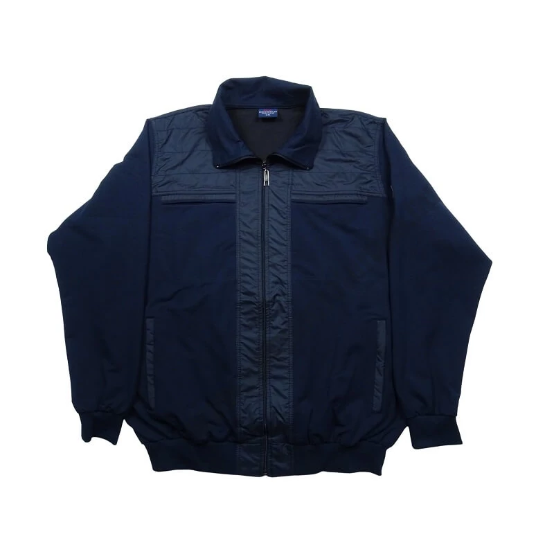 Nagy XL-6XL méretű FC.Sötétkék csíkos férfi melegítő szett sok zsebbel