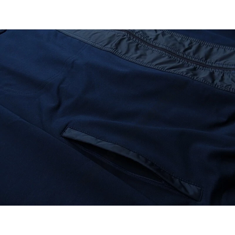 Nagy XL-6XL méretű FC.Sötétkék csíkos férfi melegítő szett sok zsebbel