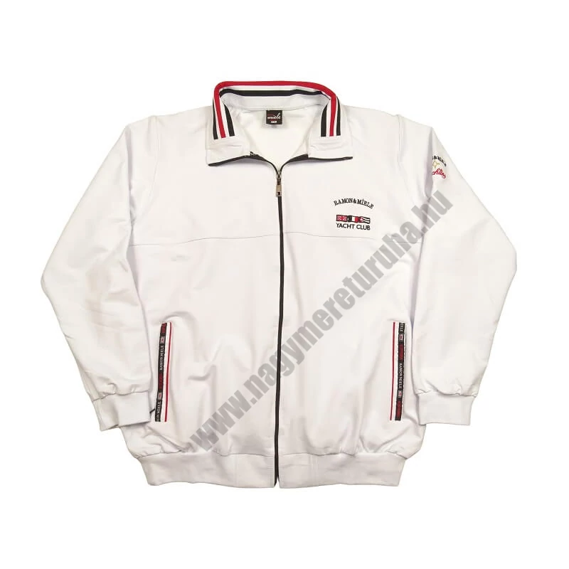 Férfi melegítő szett Káró 2XL fehér (nagyméretű)