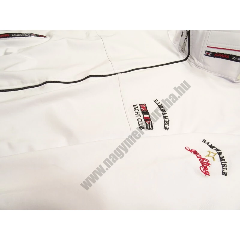 Férfi melegítő szett Káró 2XL fehér (nagyméretű)