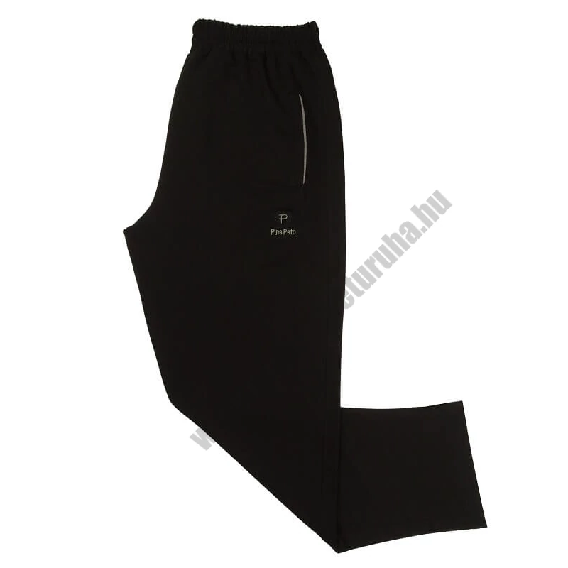 3XL,4XL,5XL,6XL,7XL,8XL- Nagyméretű férfi pamut melegítőnadrág fekete színben, cipzáras zsebekkel.Prémium minőségű rugalmas pamutból.Rendeljen online kényelemesen vagy jöjjön el üzletünkbe személyesen!