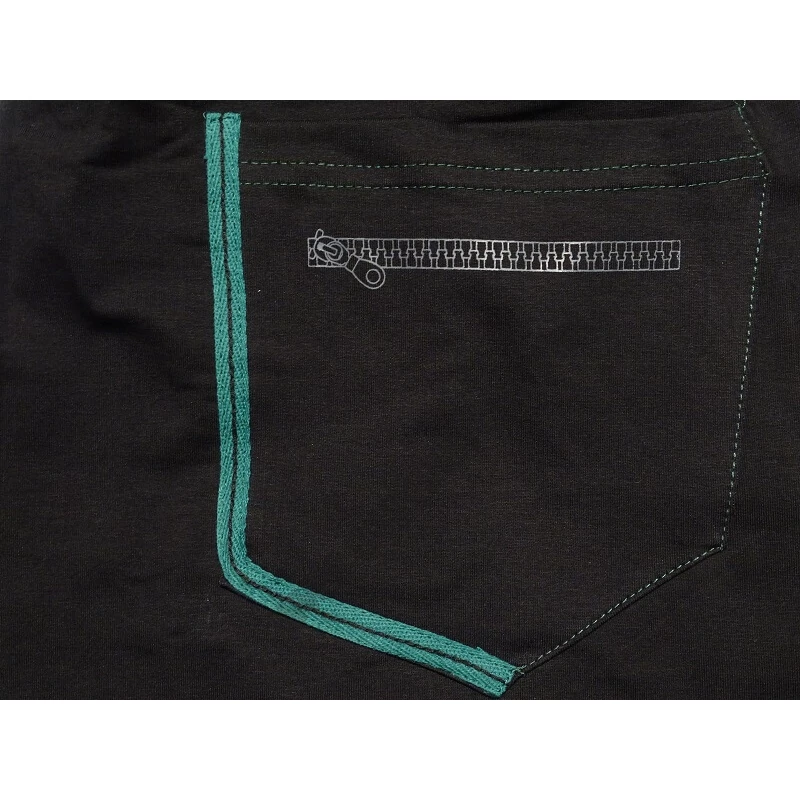 Divatos nagyméretű,fekete-zöld színű férfi pamut melegítőnadrág 2XL-6XL méretekben.Gyors 1-2 napos szállítás!3