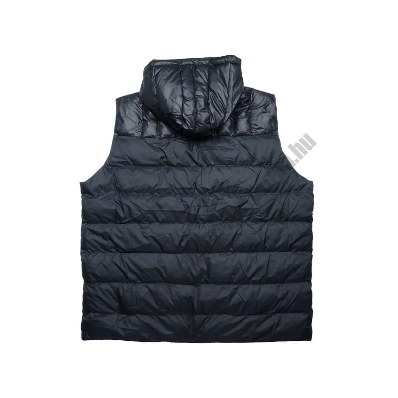 Nagy 3XL-6XL méretű férfi fekete színű levehető kapucnis pufi mellény prémium minőségű vízlepergetős anyagból.Rendeljen online kényelemesen vagy jöjjön el hozzánk személyesen üzletünkbe!5
