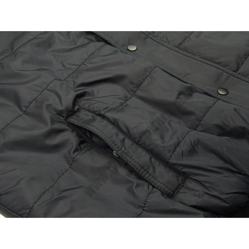 4XL Casual sötétkék férfi mellény oldalzseb részlet cipzárral