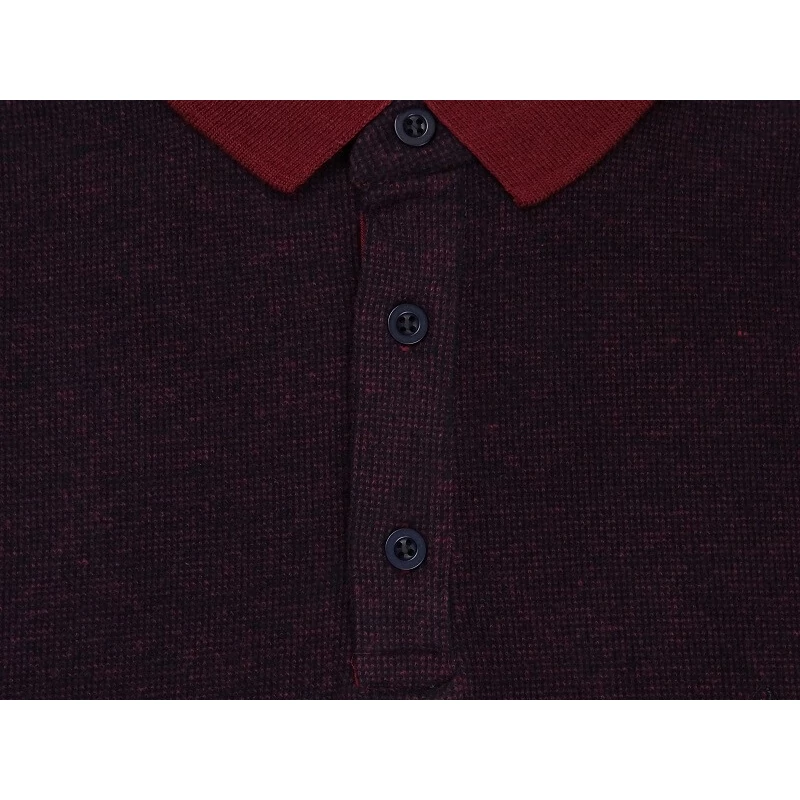 Sportosan elegáns cirmos bordó színű férfi nagyméretű galléros pulóver hétköznapokra 3XL-6XL méretekben.Kényelmes rendelés,gyors szállítás!2