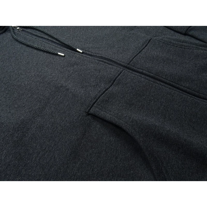 Férfi kapucnis kardigán 9XL antracit