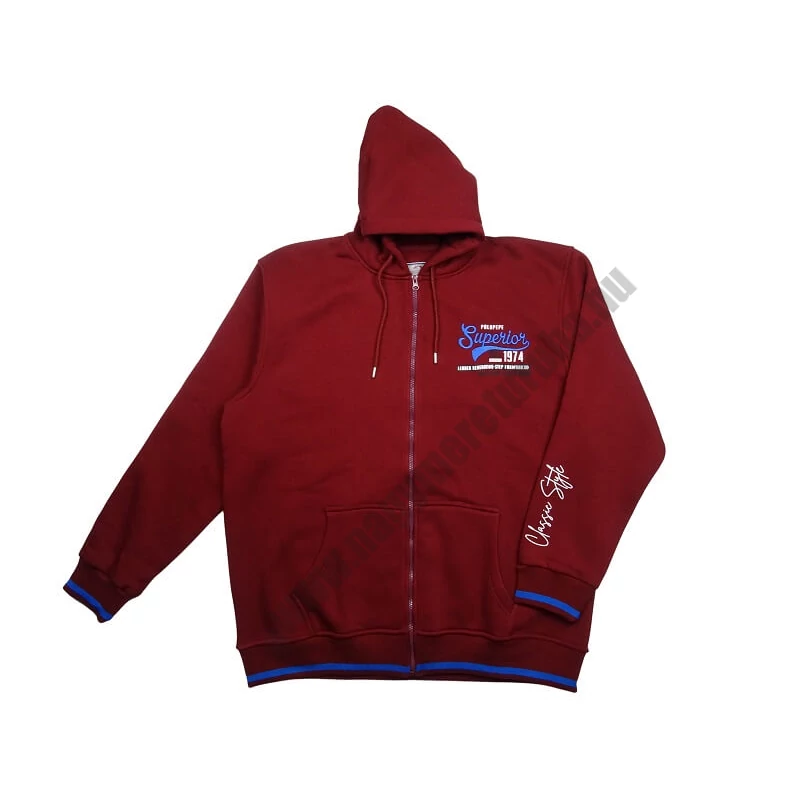 Divatos 3XL,4XL,5XL,6XL méretű PP.Bordó Superior férfi vastag kapucnis kardigán, prémium minőségű 100% pamutból.Rendeljen online, vagy jöjjön el hozzánk személyesen!