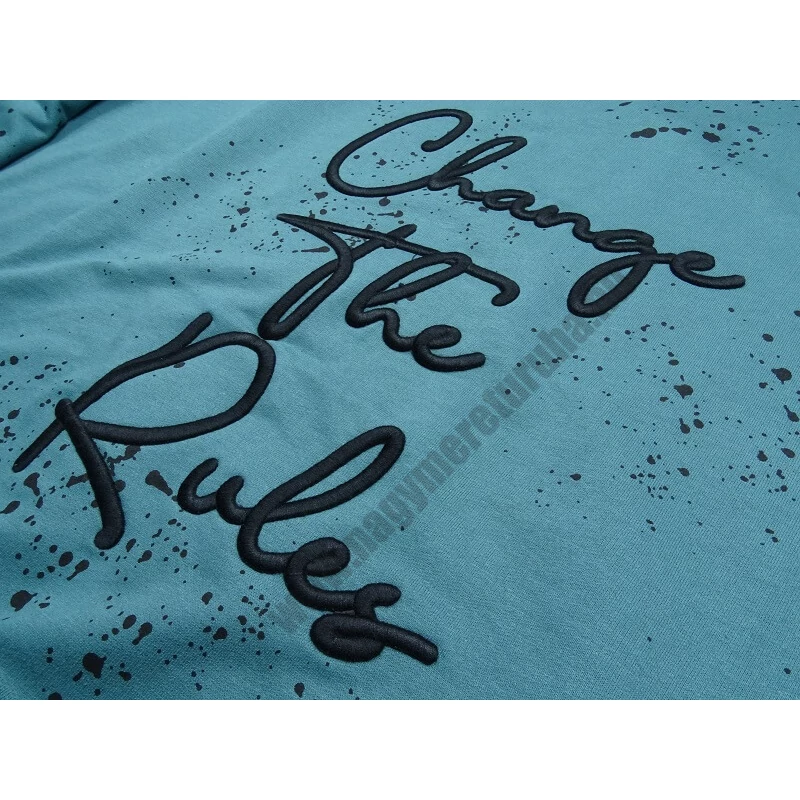 Nagyméretű férfi pulóver Rules türkiz 6XL