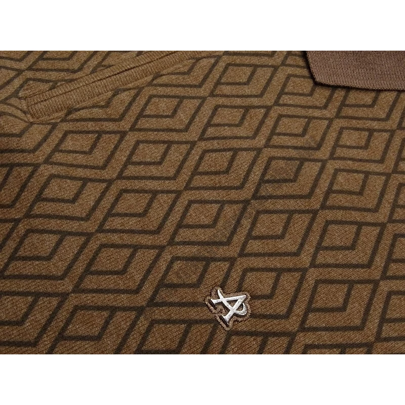 Férfi 2XL-6XL méretű sportos elegáns A.Barna Dimension félcipzáras galléros pulóver.Prémium minőségű