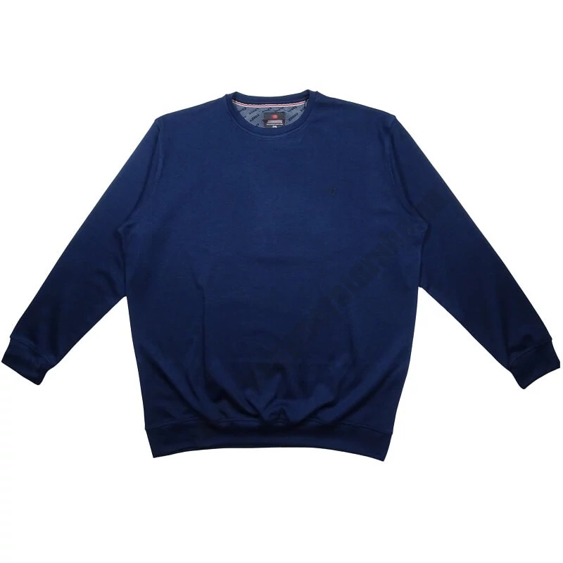 Sportos elegáns A.Kék Royal nagyméretű férfi pulóver.Prémium minőségű 100% pamutból 2XL-6XL méretekben.Rendeljen kényelemesen online vagy jöjjön el hozzánk üzletünkbe!1