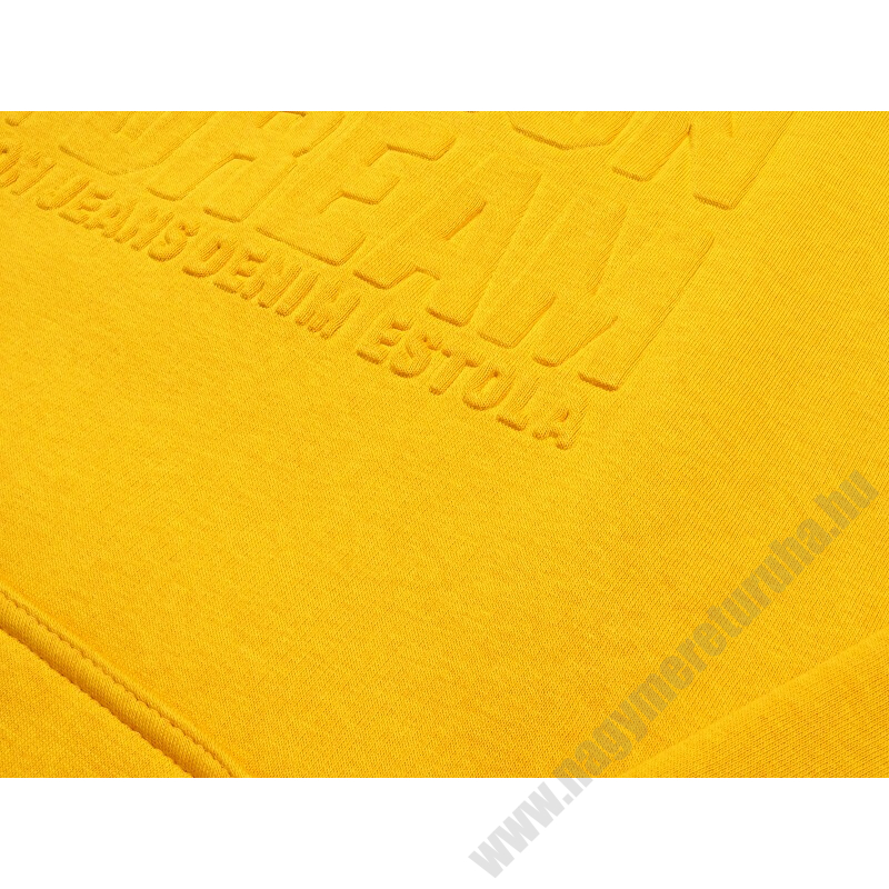 Extra nagy 3XL-8XL méretű férfi kenguruzsebes pulóver, sárga színben, 3D feliratokkal.Prémium minőségű 100% pamutból. Rendeljen online, vagy jöjjön el hozzánk személyesen!3