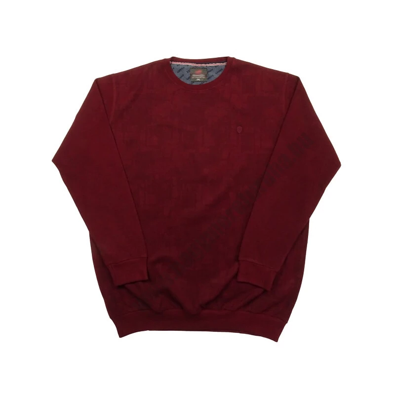 Férfi nagy 2XL-6XL méretű sportos elegáns A.Bordó Illusion pulóver.Prémium minőségű, rugalmas pamutból.Rendeljen kényelemesen online vagy próbálja fel személyesen üzletünkben!1