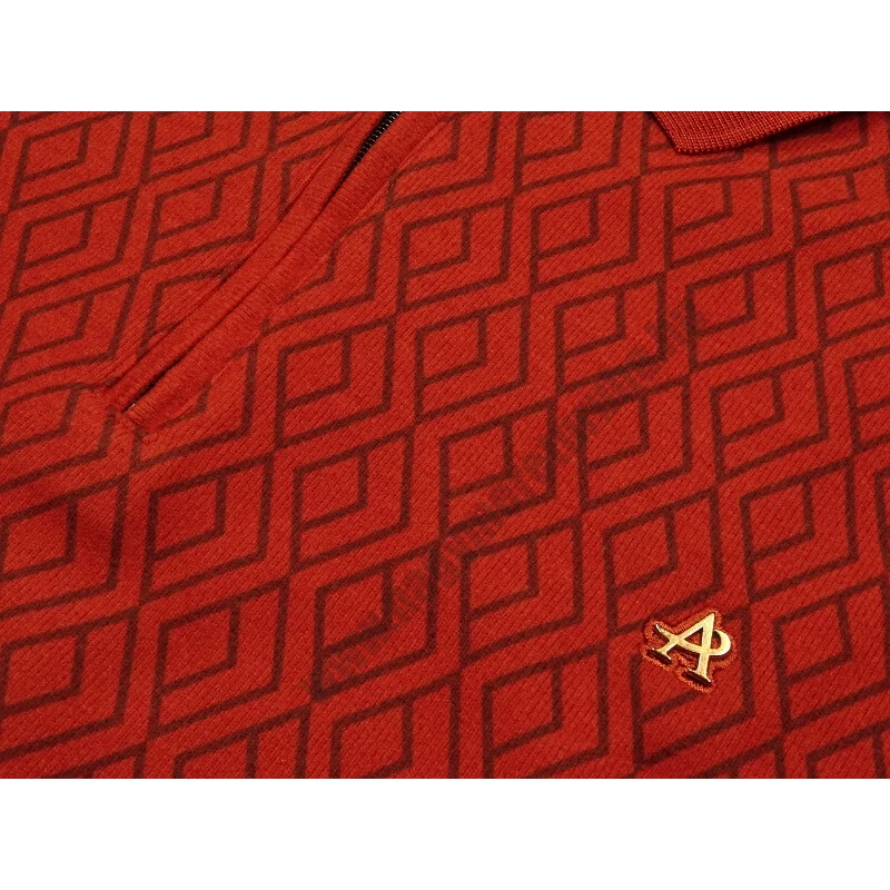 Férfi 2XL-6XL méretű sportos elegáns A.Rozsda  Dimension félcipzáras galléros pulóver.Prémium minőségű