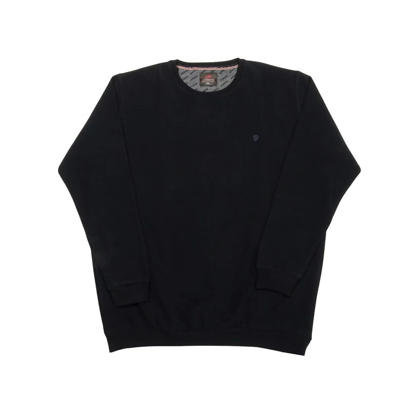 Férfi nagy 2XL-6XL méretű sportos elegáns A.Sötétkék kerek nyakú, plüss pulóver.Prémium minőségű, rugalmas pamutból.Rendeljen kényelemesen online vagy próbálja fel személyesen üzletünkben!1