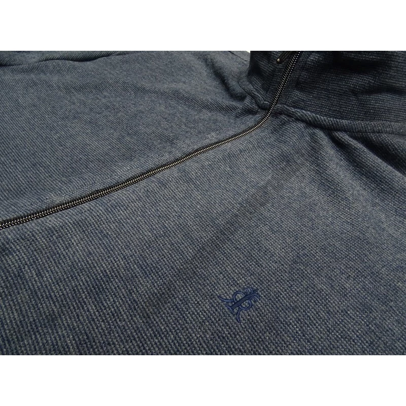 Sportosan elegáns nagy 3XL,4XL,5XL méretű-R.Cirmi Kék férfi cipzáras kardigán.Rendeljen kényelemesen online vagy jöjjön el hozzánk üzletünkbe!2