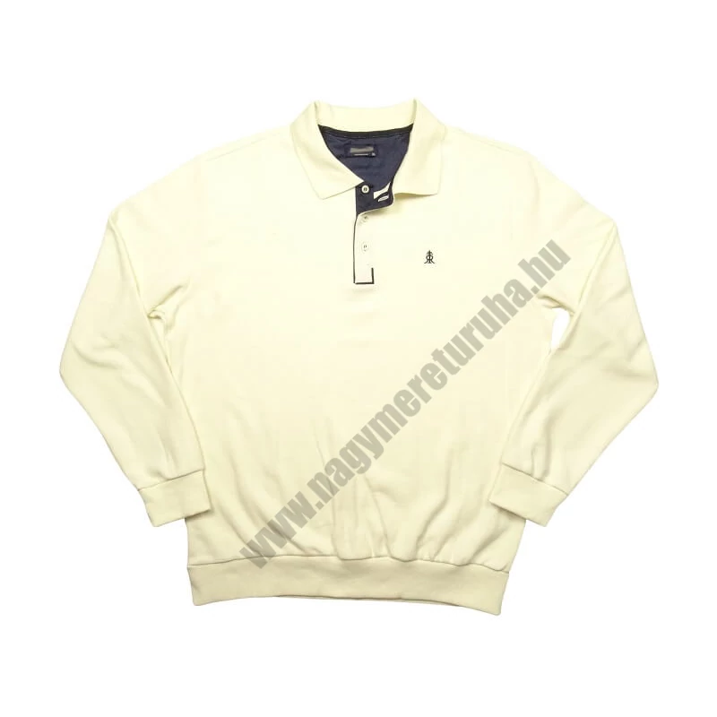 3XL,4XL,5XL-nagyméretű férfi galléros pulóver ekrü színben.Prémium minőségű, puha pamutból.Rendeljen kényelemesen online vagy próbálja fel személyesen üzletünkben!1