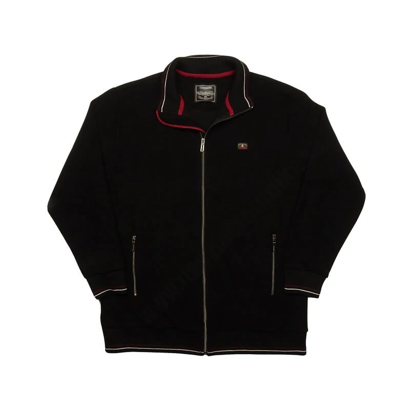 Férfi cipzáras kardigán 3XL fekete