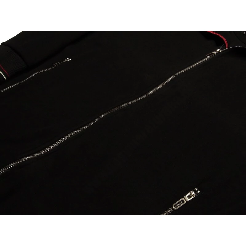 Sportosan elegáns nagy 3XL,4XL,5XL méretű-R.Night Fekete férfi cipzáras kardigán.Rendeljen kényelemesen online vagy jöjjön el hozzánk üzletünkbe!2