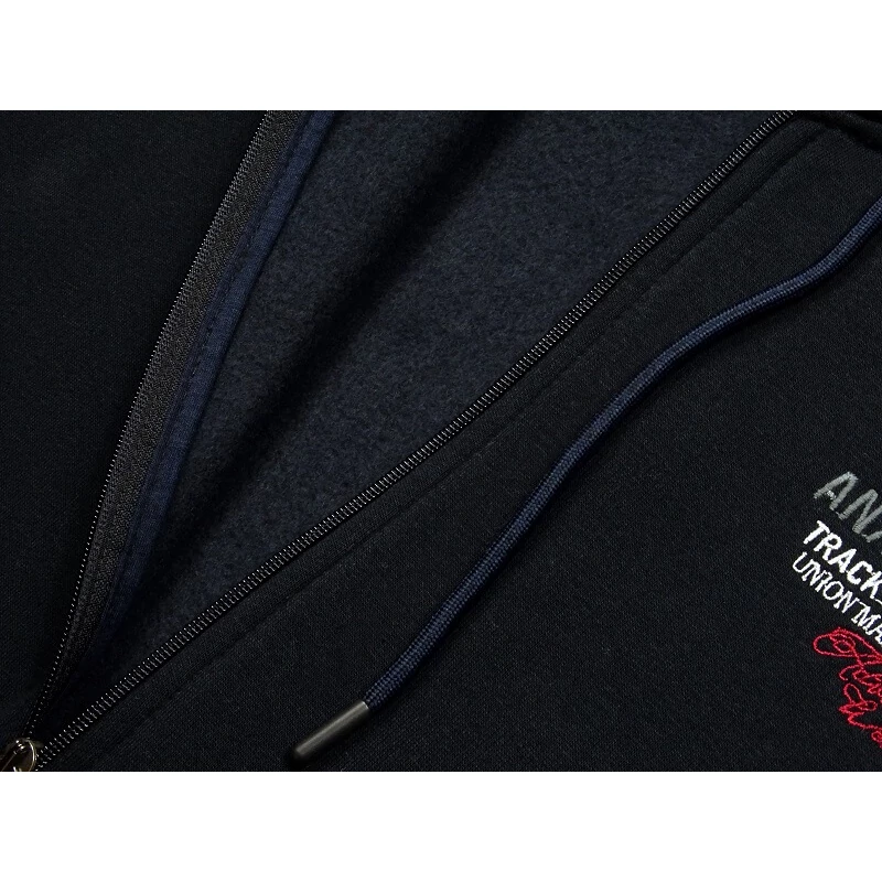 Vastag 2XL-10XL extra nagyméretű A.Racer sötétkék férfi kapucnis pulóver, prémium minőségű 100% pamutból. Rendeljen online, vagy jöjjön el hozzánk személyesen!3