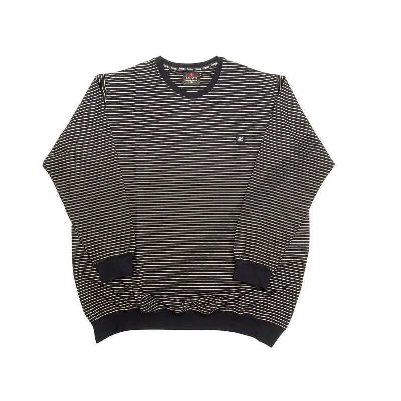Férfi nagy 2XL,3XL,4XL,5XL,6XL méretű A.Sötétkék,fehér csíkos pulóver.Prémium minőségű, 100% pamutból.Rendeljen kényelemesen online vagy próbálja fel személyesen üzletünkben!1