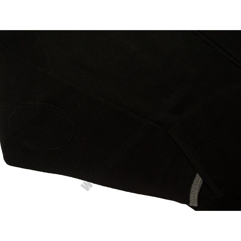 Nagyméretű férfi kötött kardigán fekete 2XL